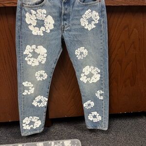 Denim Tears jeans Wreath Light wash
